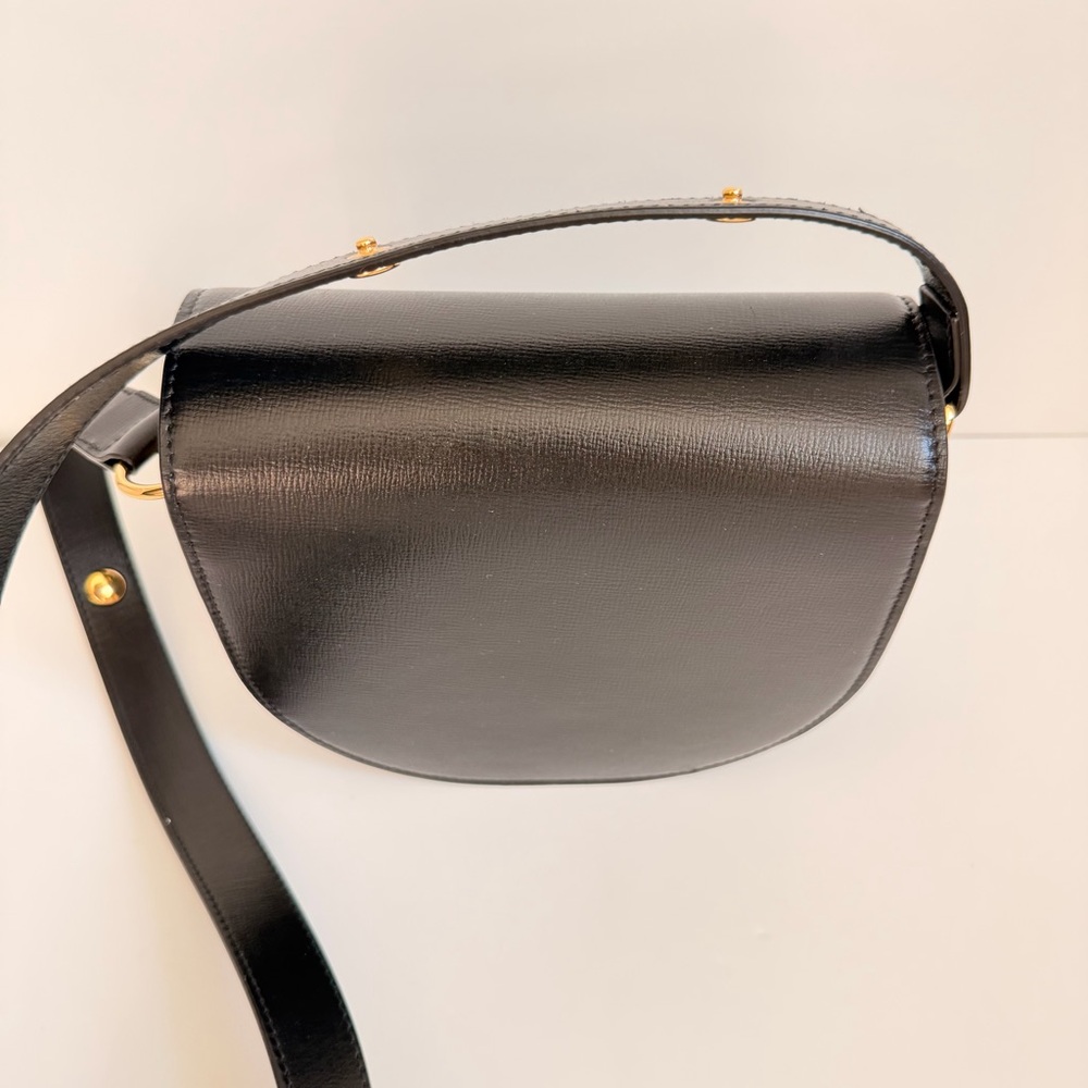 Black Gucci Horsebit leather crossbody bag - Picture 5 of 12